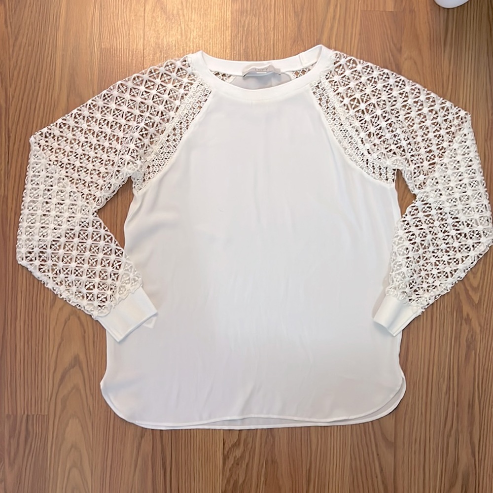 Lace sleeve blouse